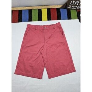 Vineyard Vines Boys Chino Shorts Flat Front Size 18 Color Light Red Inseam 11"